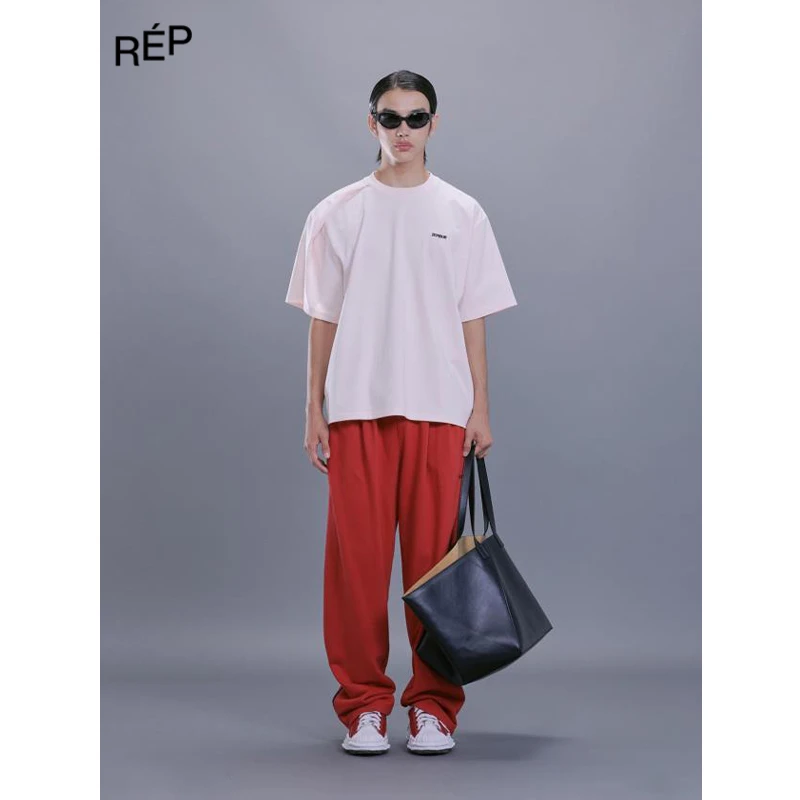 BONBOM设计师品牌粉色折肩宽松短袖T 25PS TheREPUBLIQUE买手店