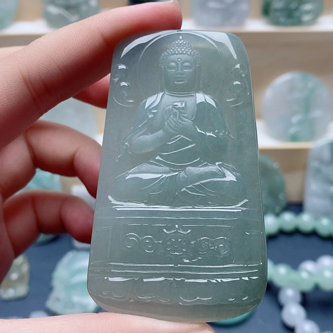 吊坠(不含链)未镶嵌翡翠大日如来