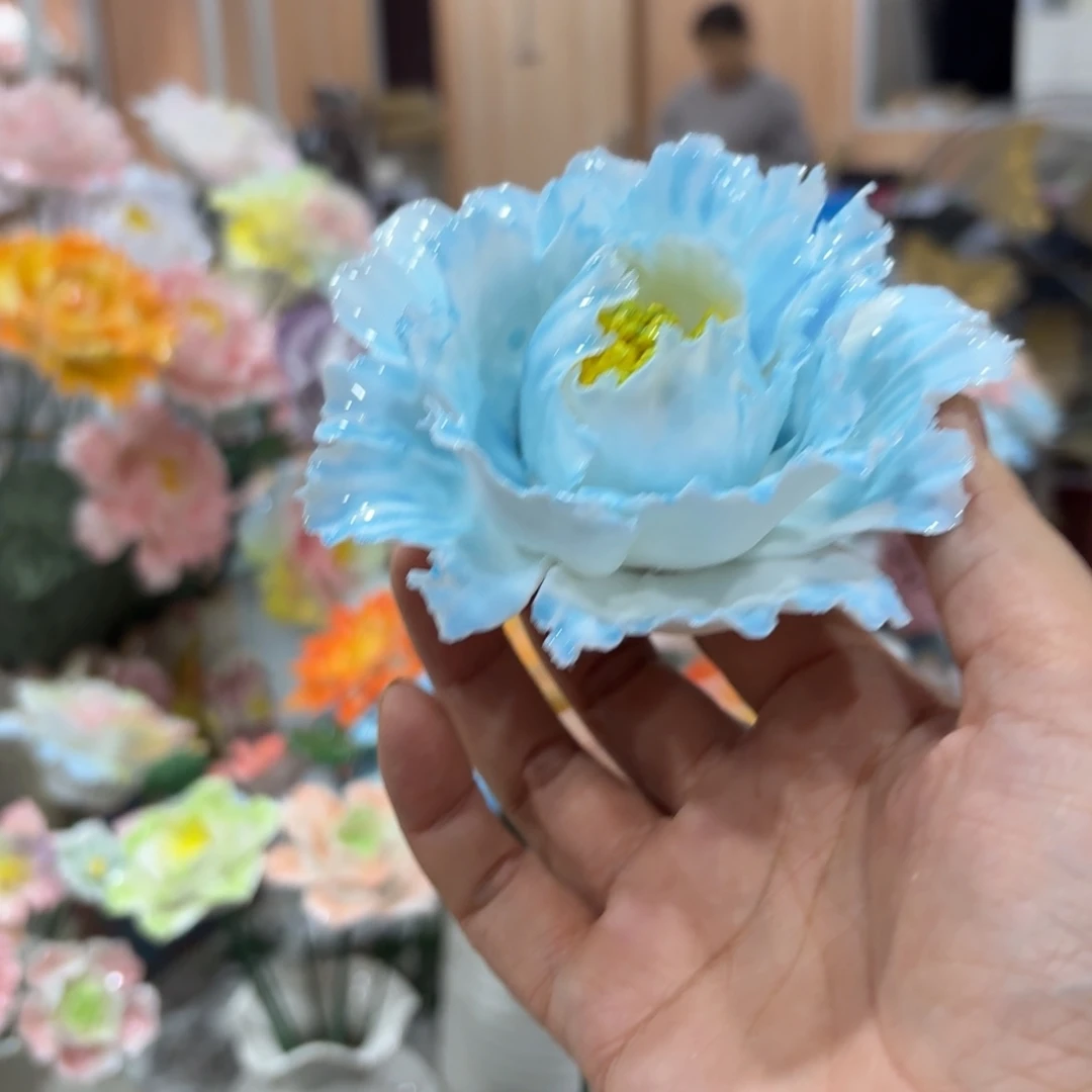 陶瓷花，20元发货，退款拉黑