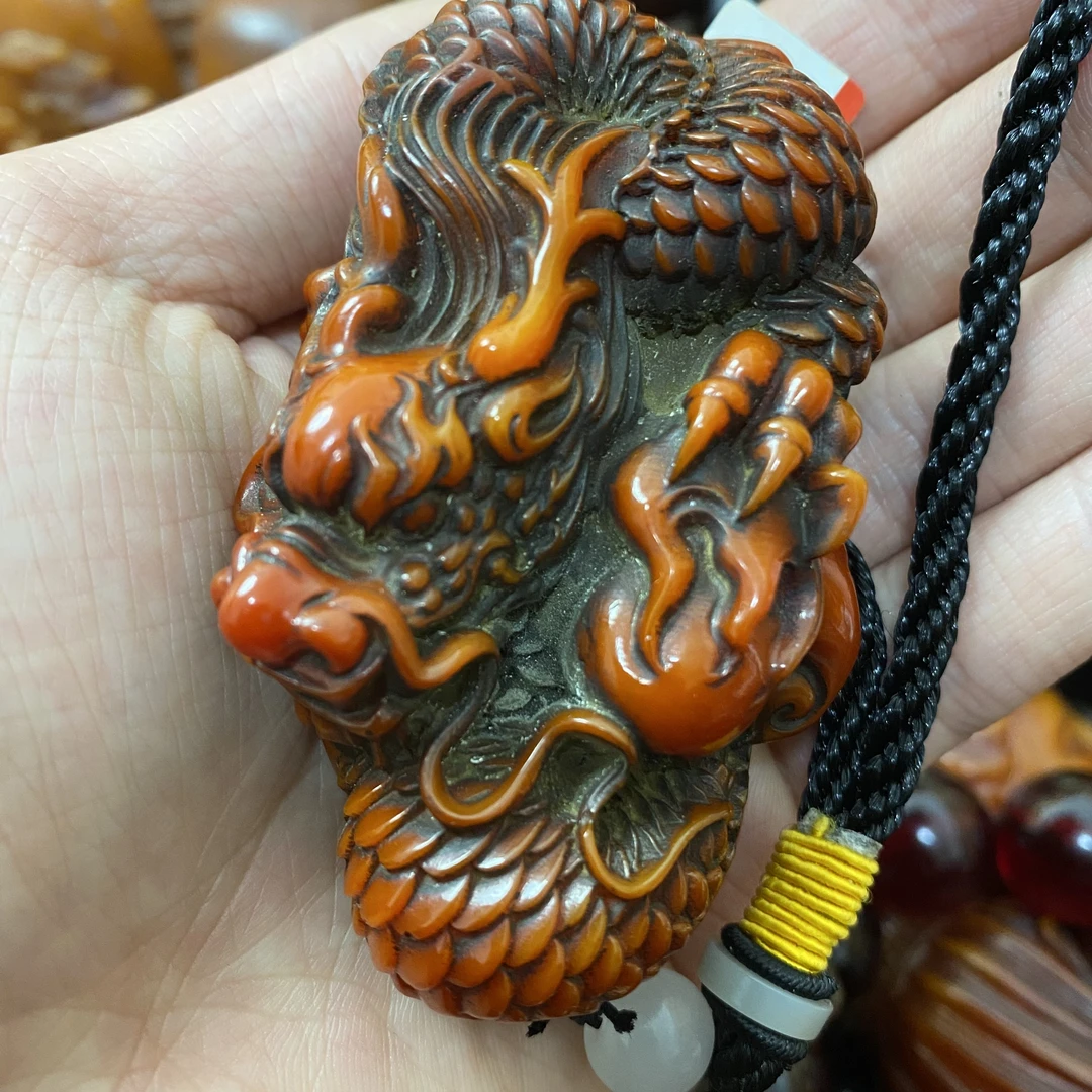 【主播推荐】老藏料包浆神龙手把件