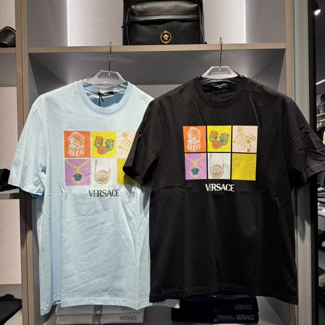 未使用 VERSACE/范思哲 范思哲男士时尚新款夏季印花百搭圆领T恤