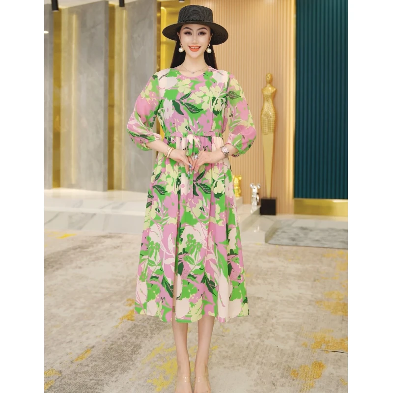【绿野仙踪】高贵上档次女装新款连衣裙气质夏季长款时尚裙子2319