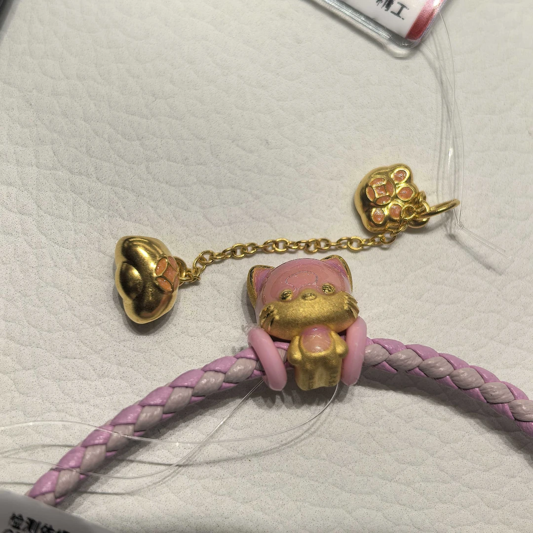 周大生足金腕美串珠