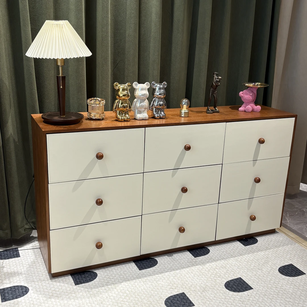 【白武士九斗柜】中古实木九斗柜法式客厅卧室储物玄关餐边柜电视柜