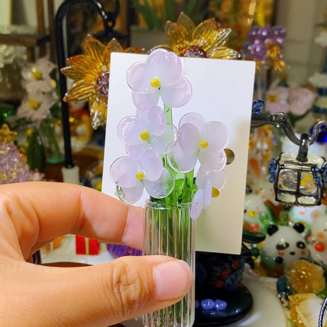 手工艺品琉璃蝴蝶兰
