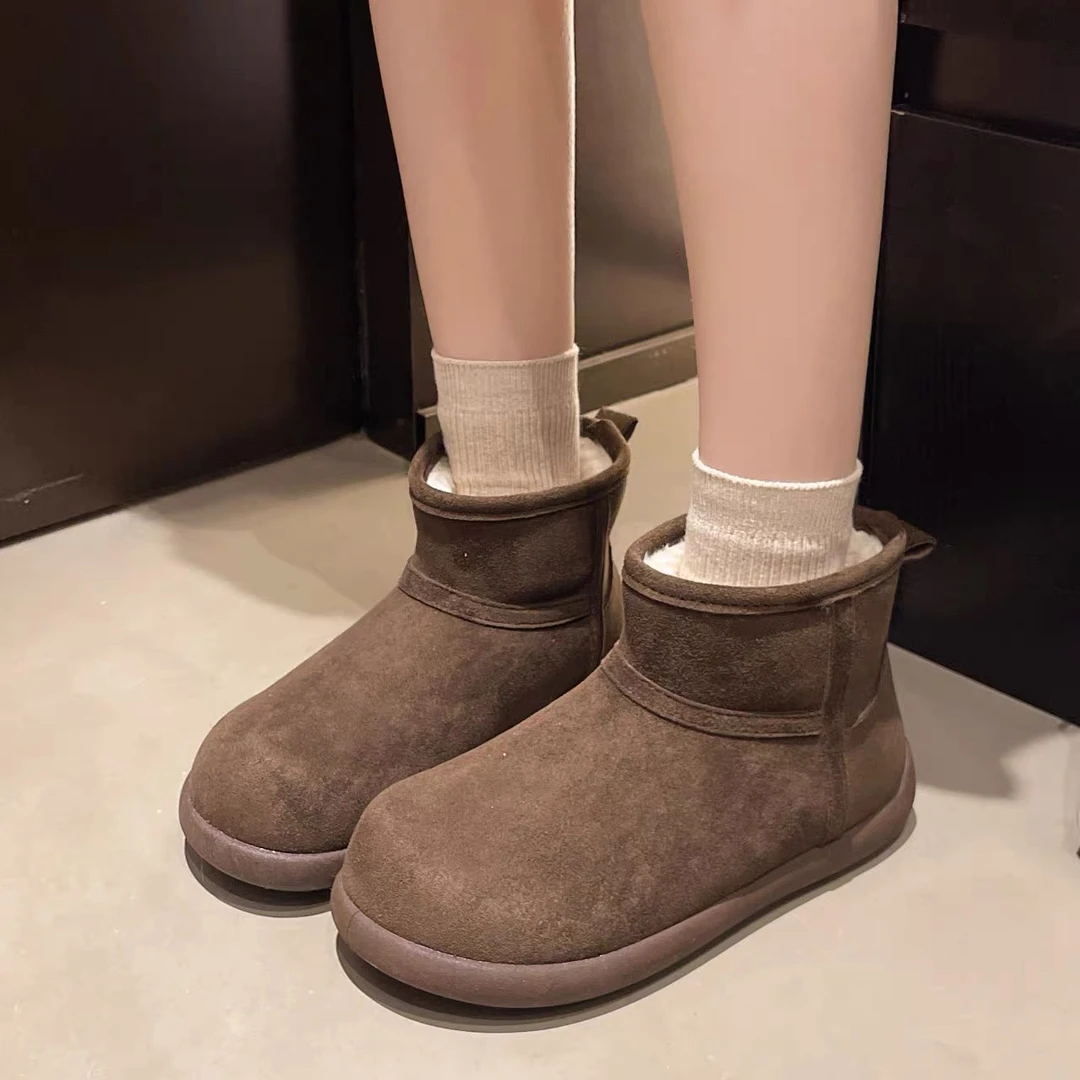 雪地靴女厚底加绒加厚保暖防滑冬季新款小土豆短筒百搭