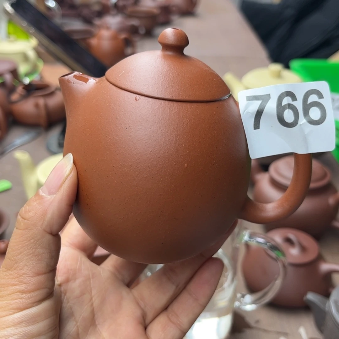 紫砂茶壶小红泥大瑕疵240cc