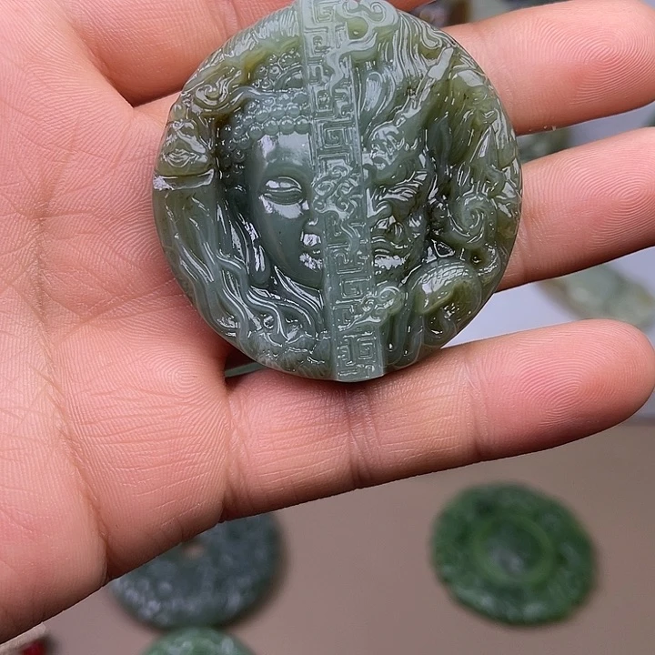 和田玉吊坠(不含链)未镶嵌