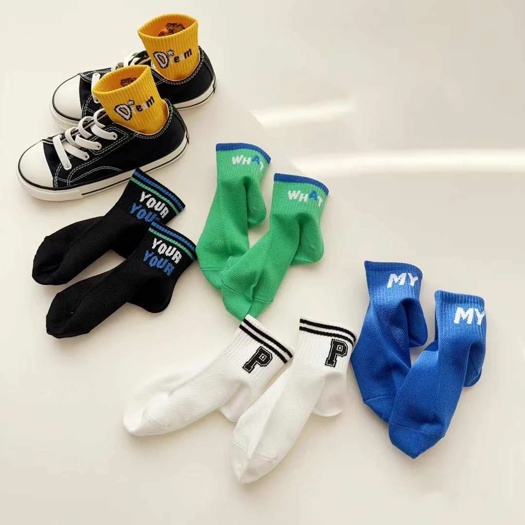 2025春款上新男宝潮袜ins 百搭舒适韩版男童袜子潮童袜子男宝