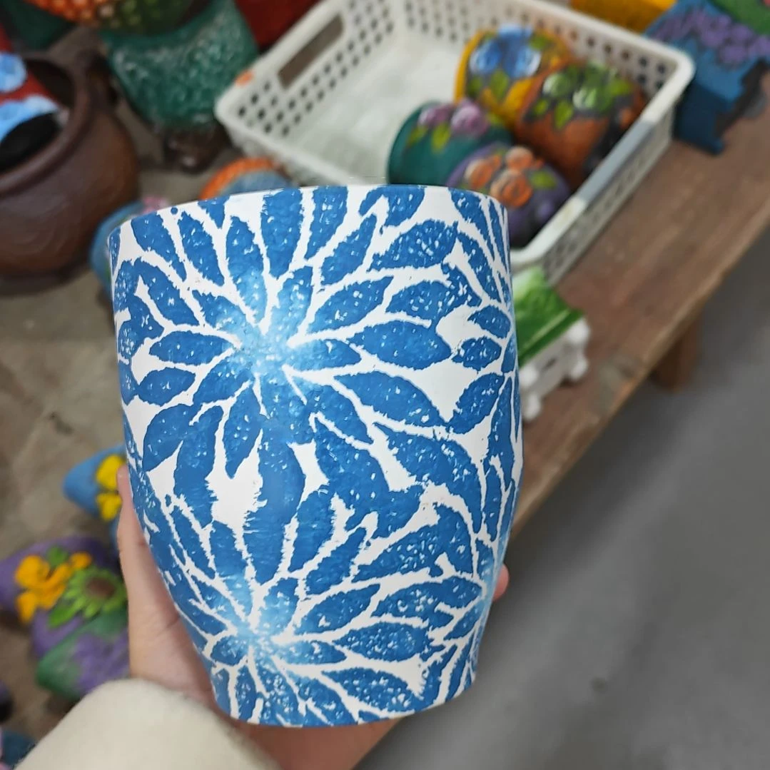 红陶吸水透气的白陶花盆凑满12发货