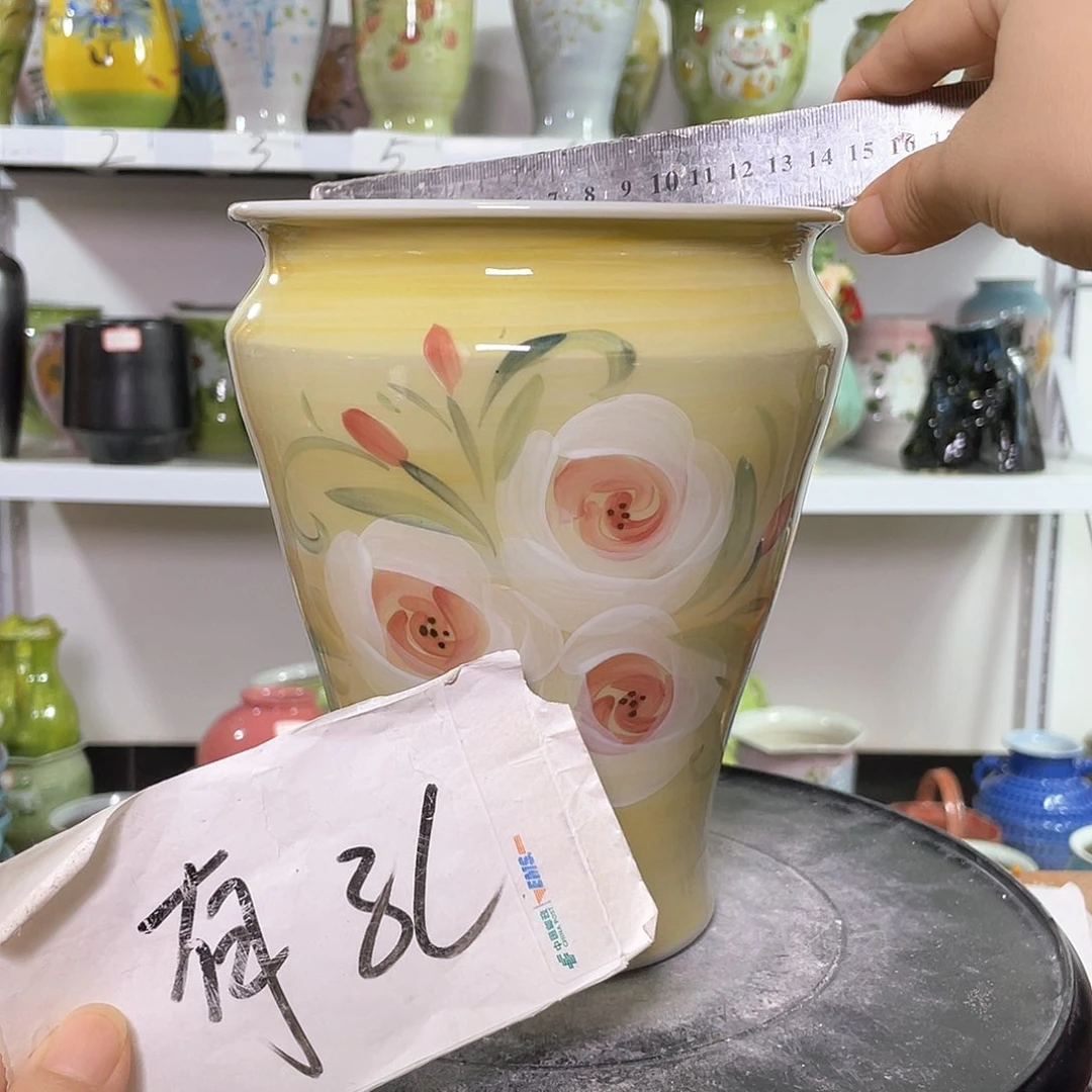 景德镇陶瓷花盆微瑕147