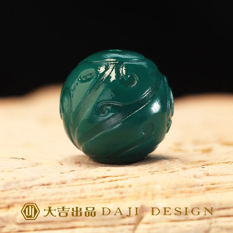 【大吉出品】ZG专属-博古纹珠地狱色文玩手串配珠配饰隔珠单颗散珠