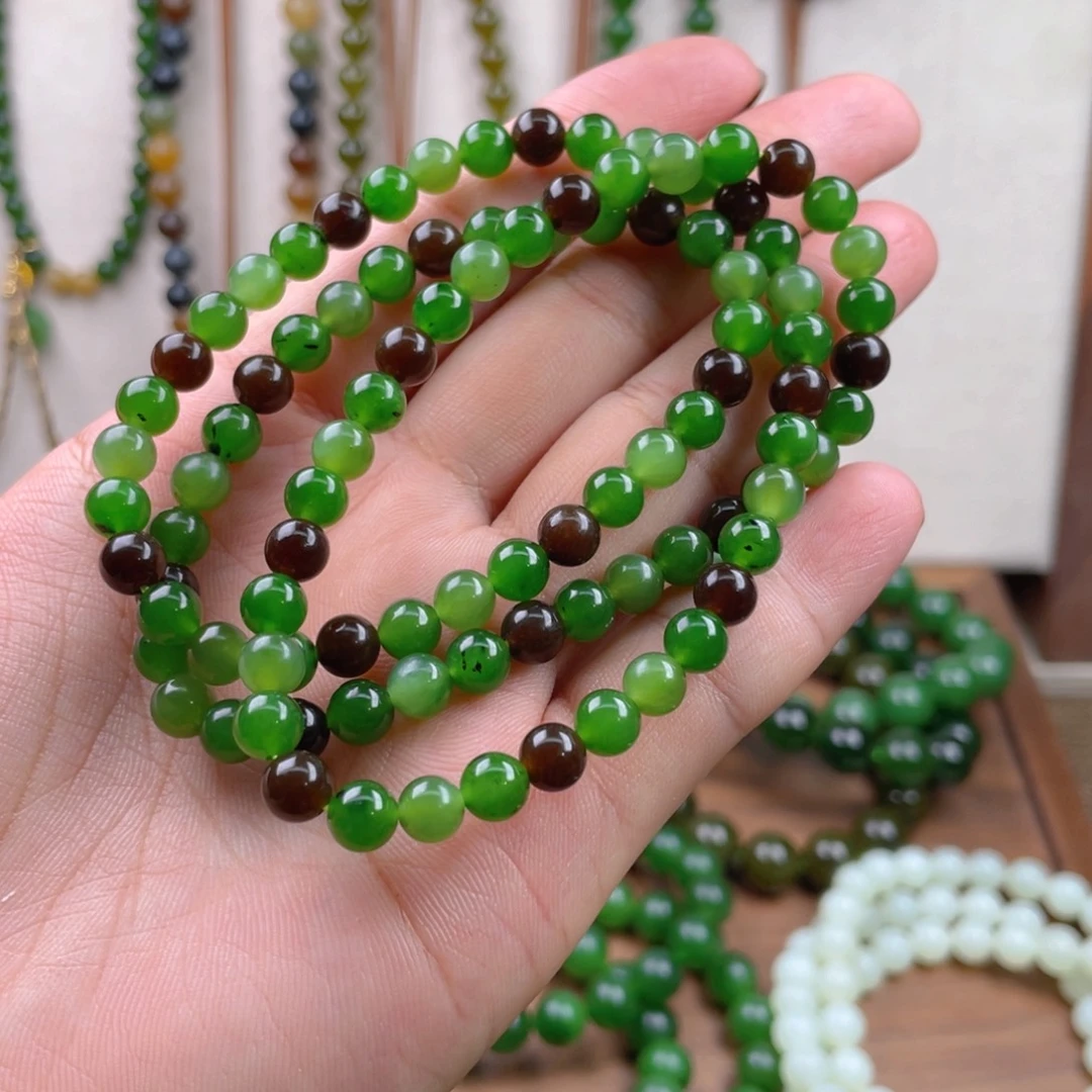 和田玉未镶嵌手链