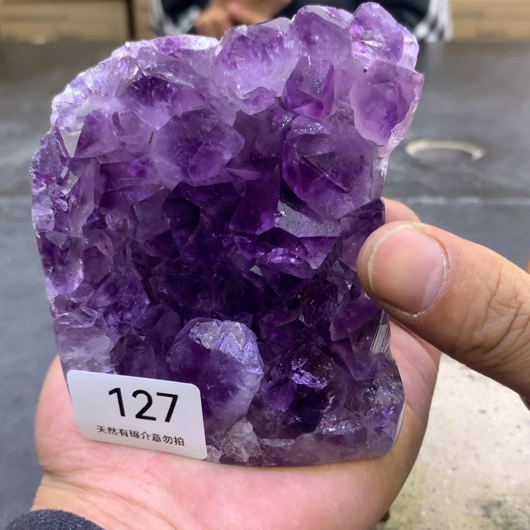 水晶摆件未镶嵌紫晶127