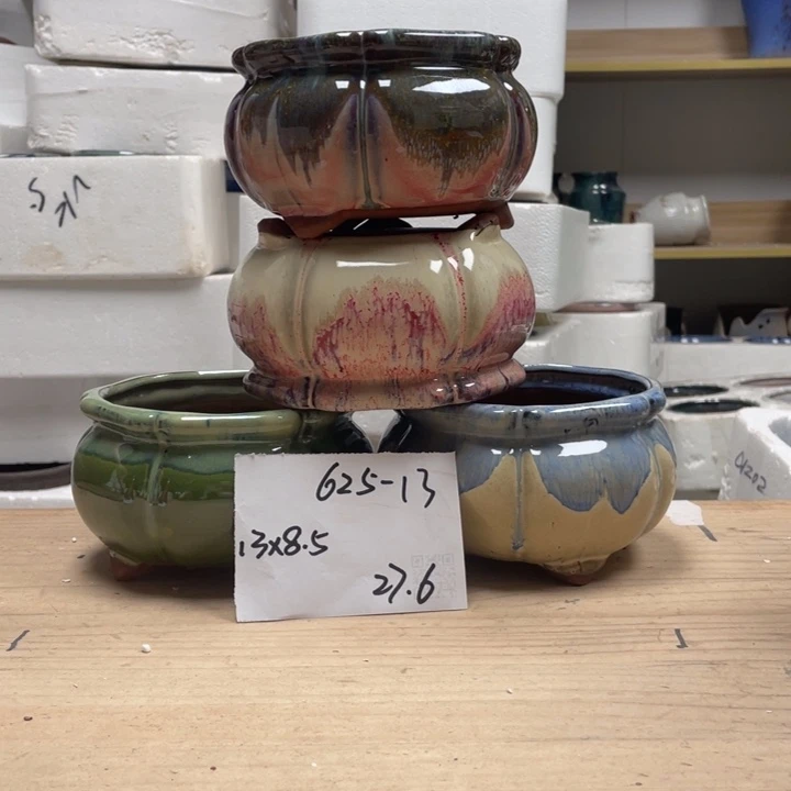 紫砂花盆多肉花盆微瑕13