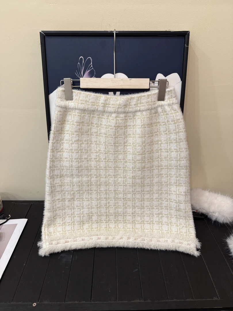 【王哥精选】新款小香风气质高腰女士春秋冬半身裙-9924-1