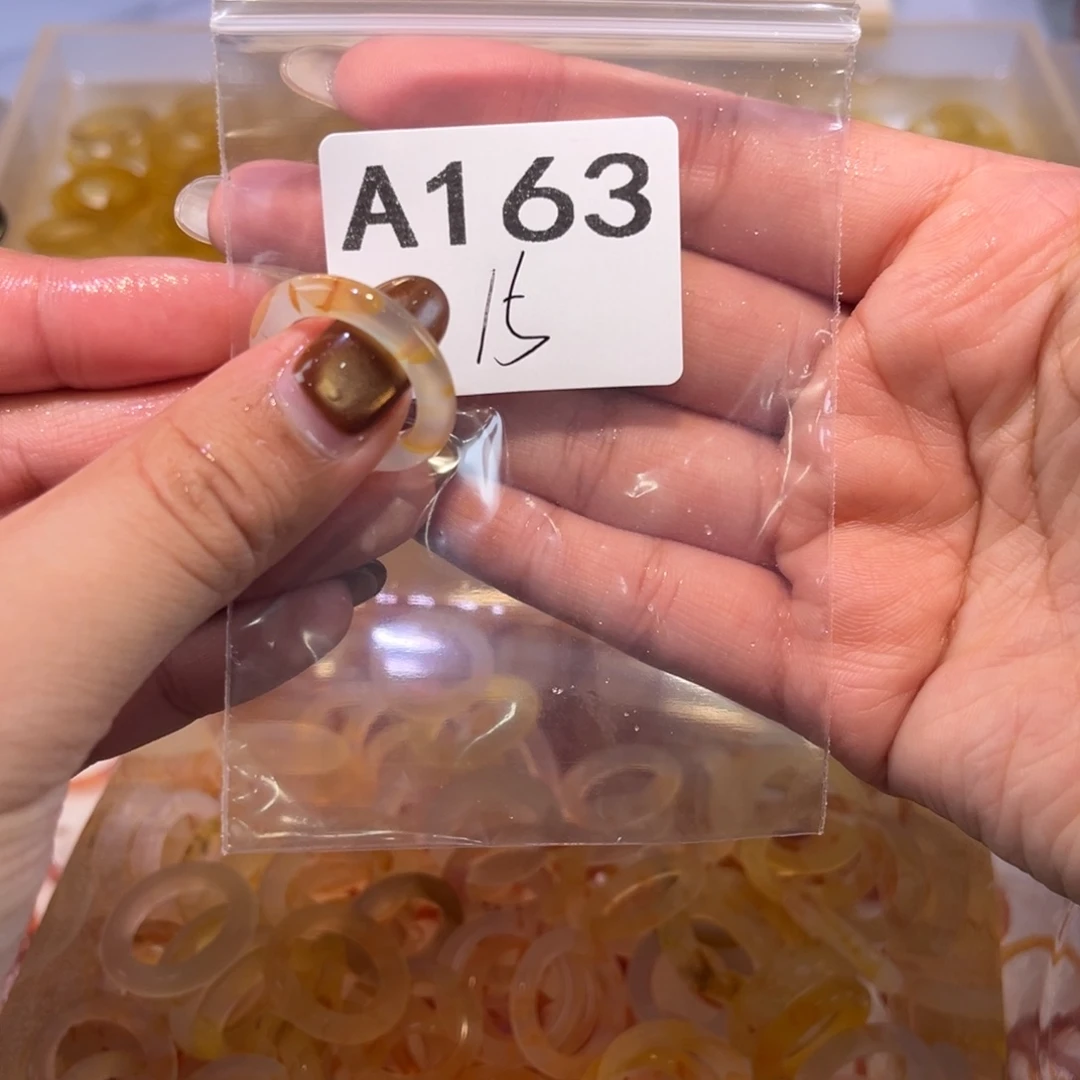 玛瑙/玉髓未镶嵌戒指163