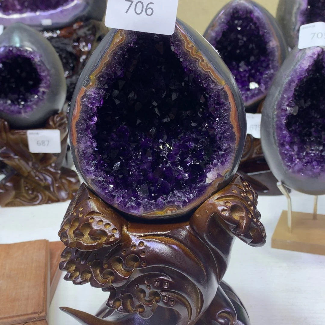 水晶紫水晶未镶嵌蜕*706