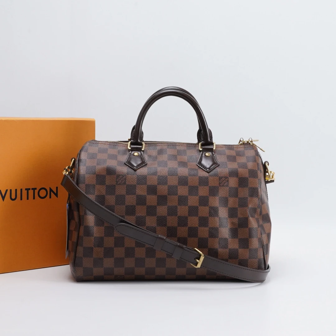 95新 LouisVuitton/路易威登 【一号店】speedy30肩带款/BG22000167