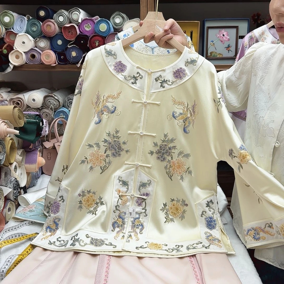 苏绣太太服27.胸围108