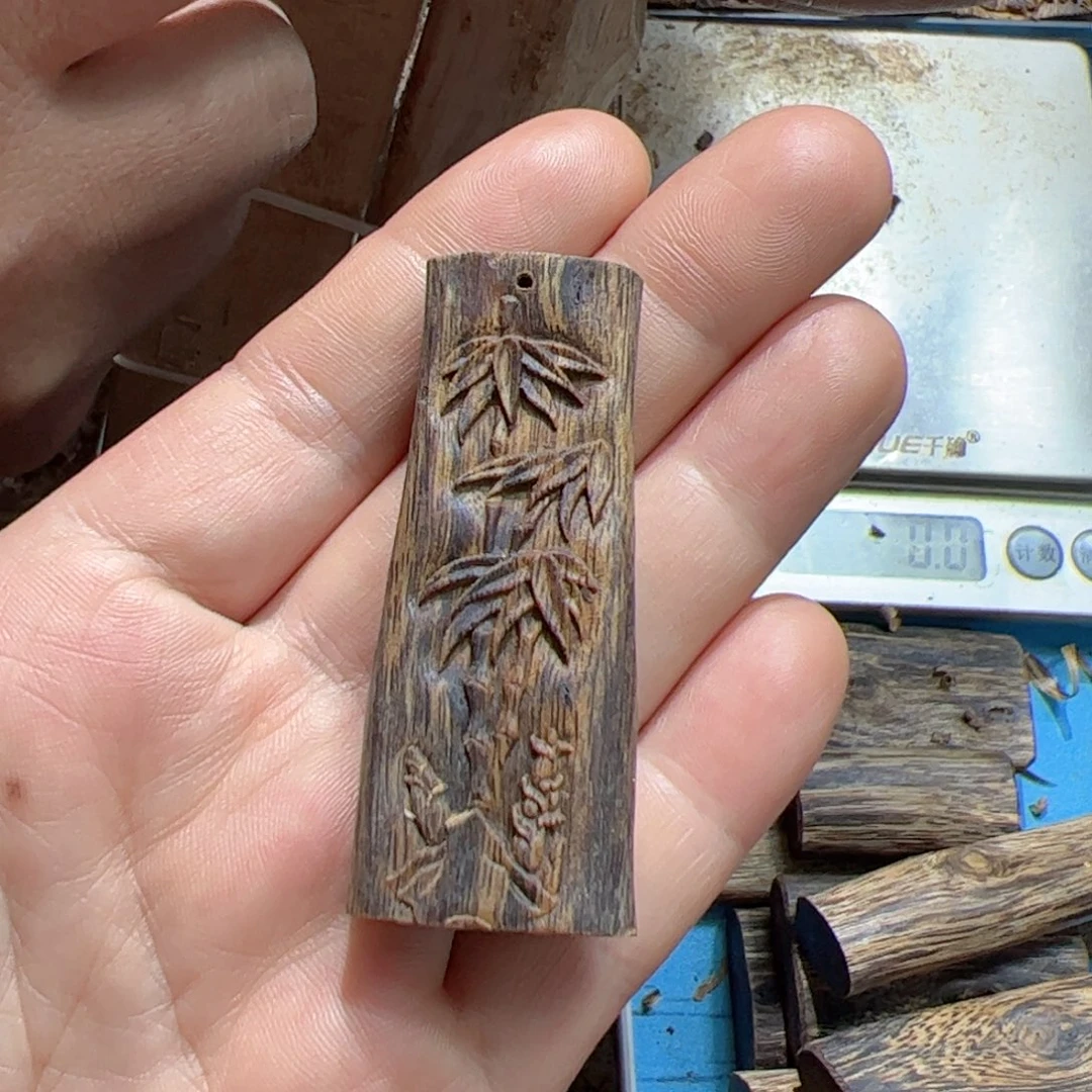 沉香吊坠白棋竹8.8克