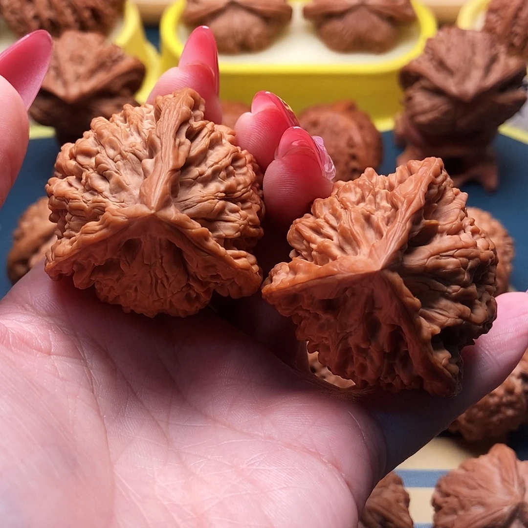 把件文玩核桃官帽三棱全品 42