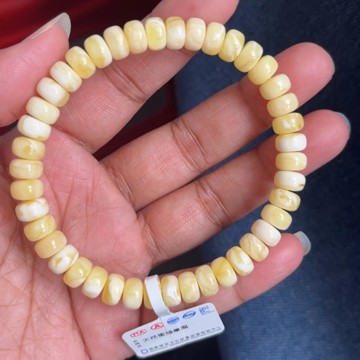 琥珀未镶嵌珠宝奇石M248号7+瓷白虎皮妖花