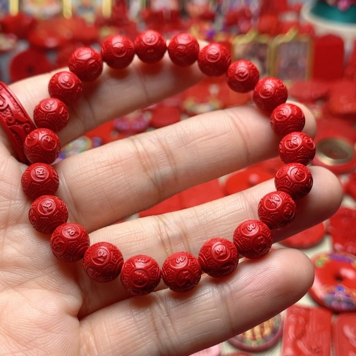 天然辰砂工艺品朱砂手串