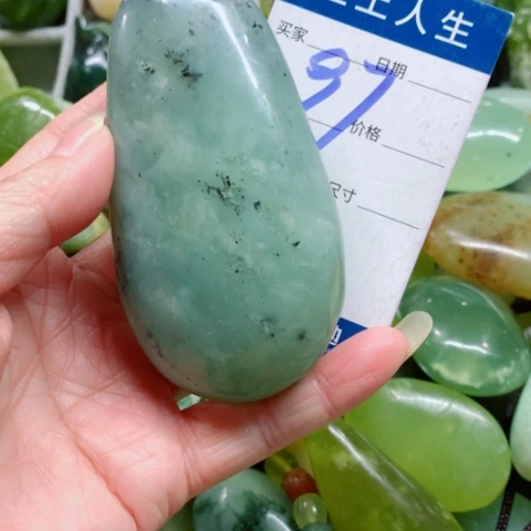 蛇纹石玉未镶嵌手把件