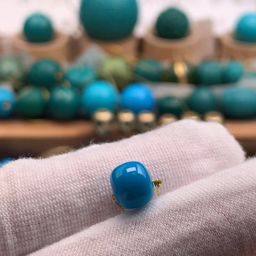 绿松石未镶嵌绿松石7.8mm