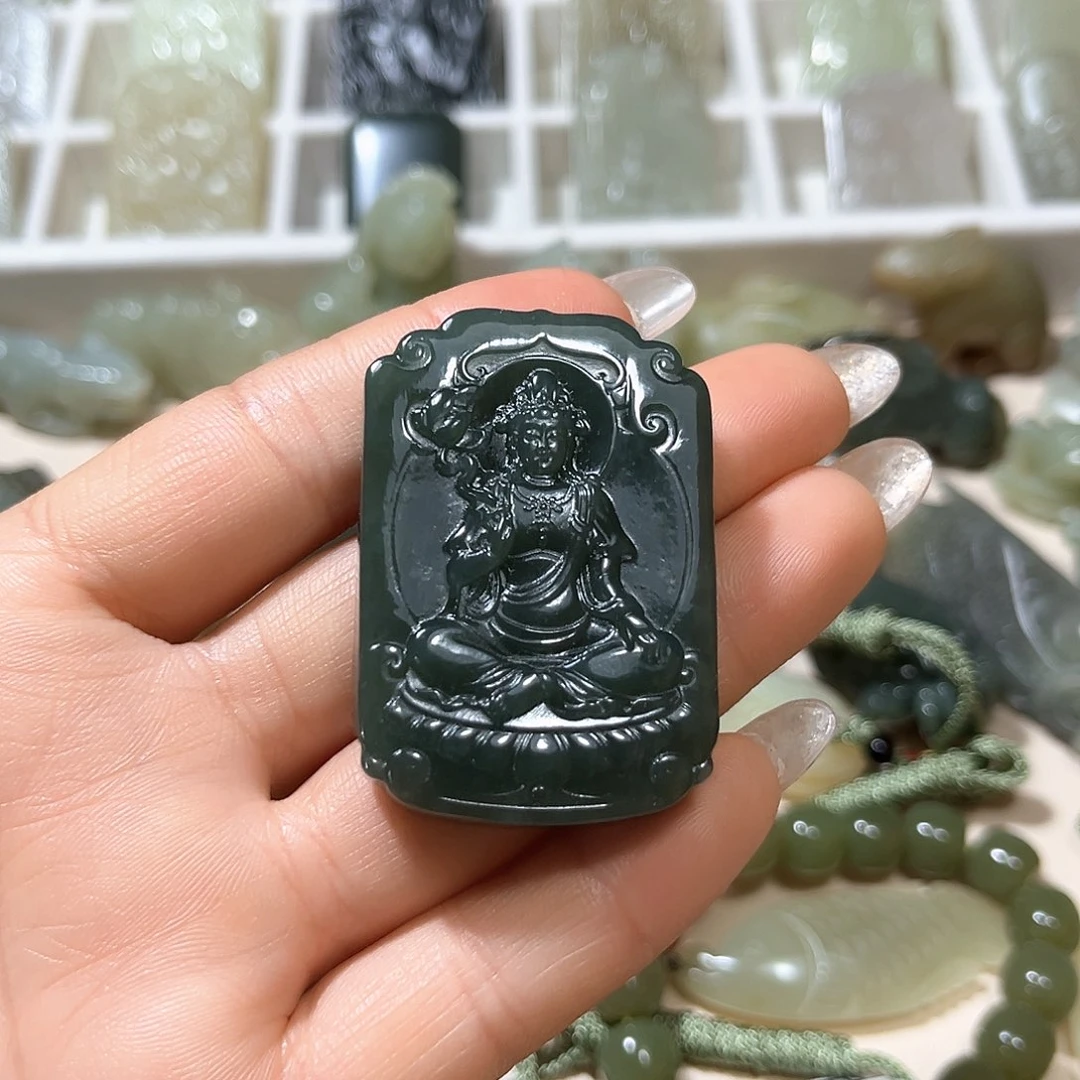 和田玉未镶嵌挂件