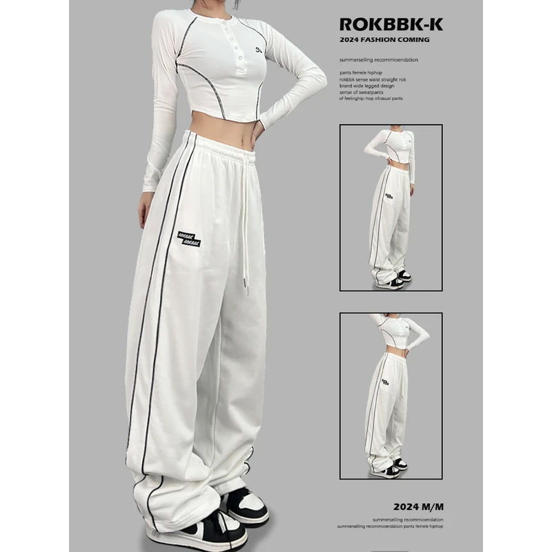 ROKBBK-K/布韩街舞潮牌爵士hiphop运动长裤嘻哈休闲jazz跳舞女裤