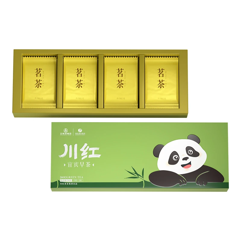 川红茶业集团宜宾早茶雀舌明前嫩芽茶礼盒装54g