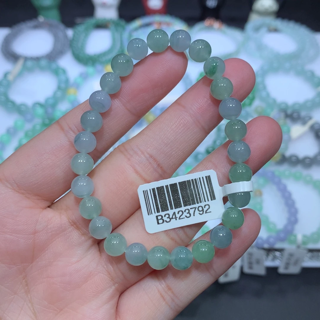 翡翠未镶嵌手串天然
