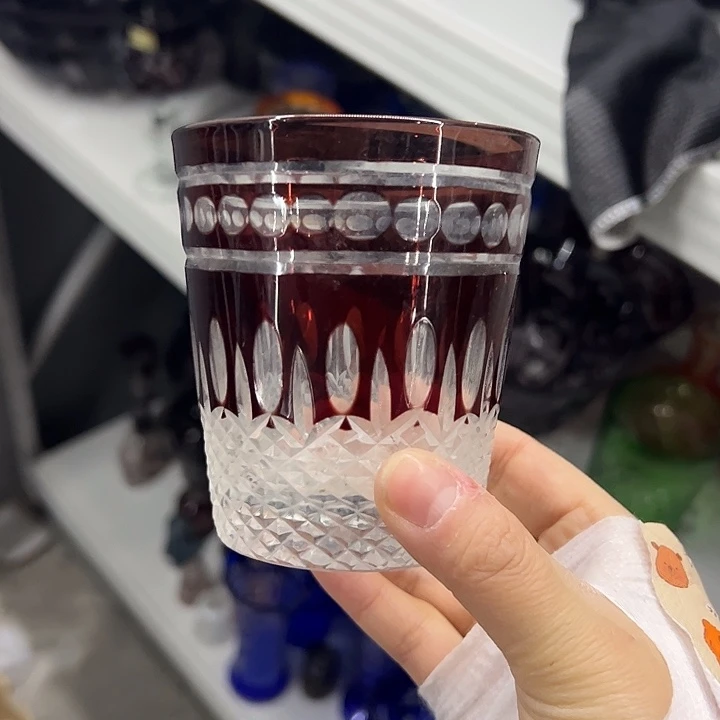 水晶玻璃平底款微瑕一个