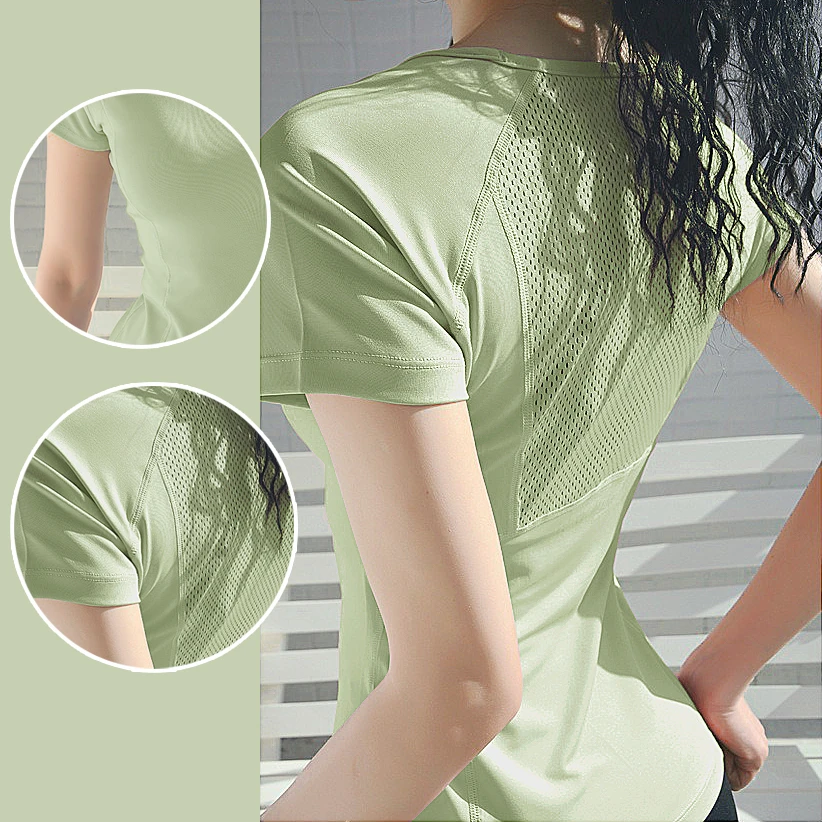 健身衣套装女速干运动短袖T恤假两件运动短裤两件套跑步健身服女