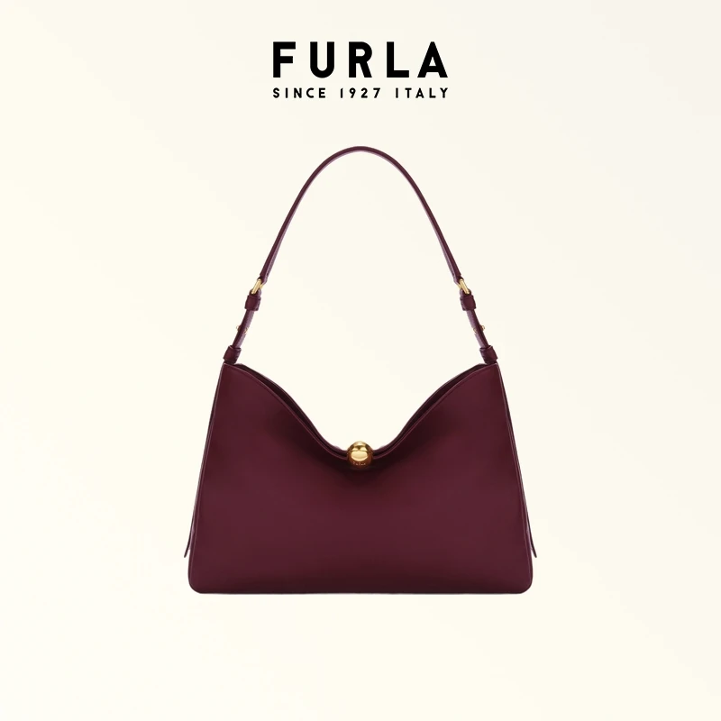 【秋冬新品】FURLA芙拉SFERA SOFT牛皮大号女士通勤单肩包腋下包