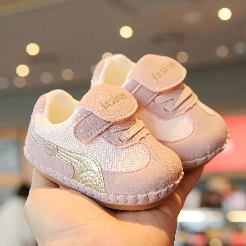 春季学步宝宝鞋新款0-2岁男女宝宝防滑软底经典学步鞋