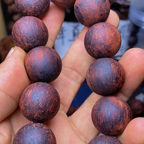 【闪购商品】木2.0缅甸小叶降真香带金丝手串