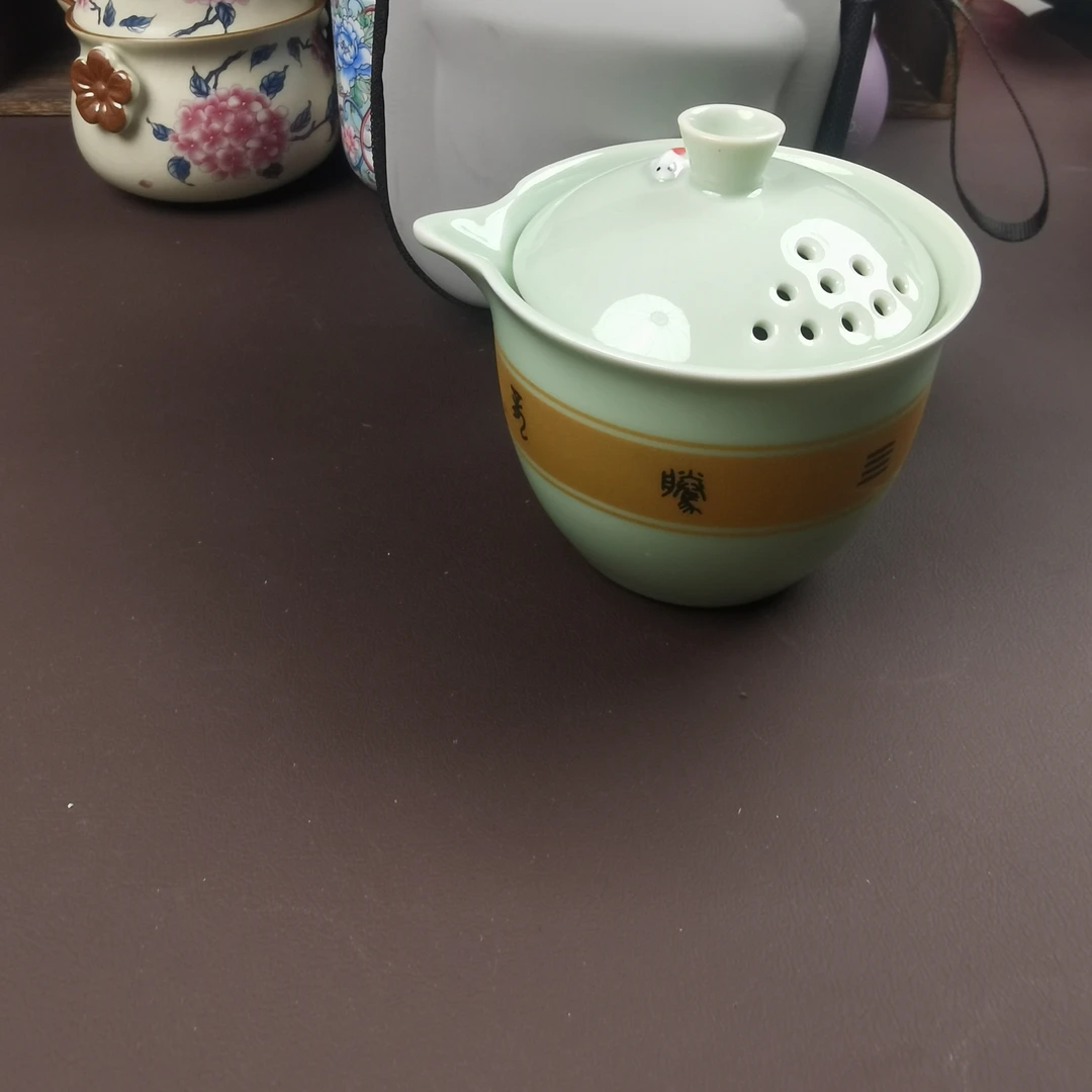 1509青瓷年年有鱼一壶三杯DD