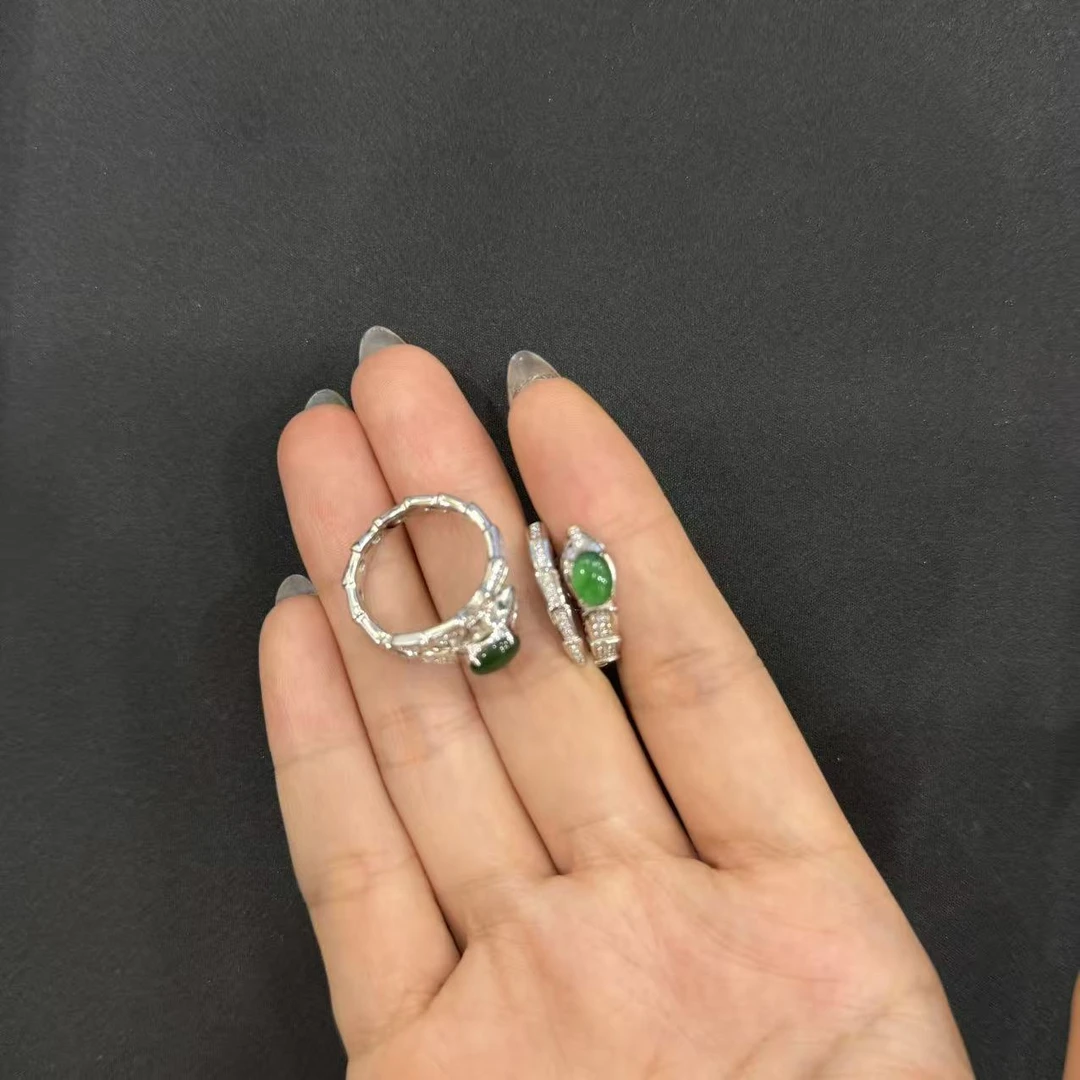 【玉经纶】113200/Q35-天然A货翡翠戒指-多样性发其一