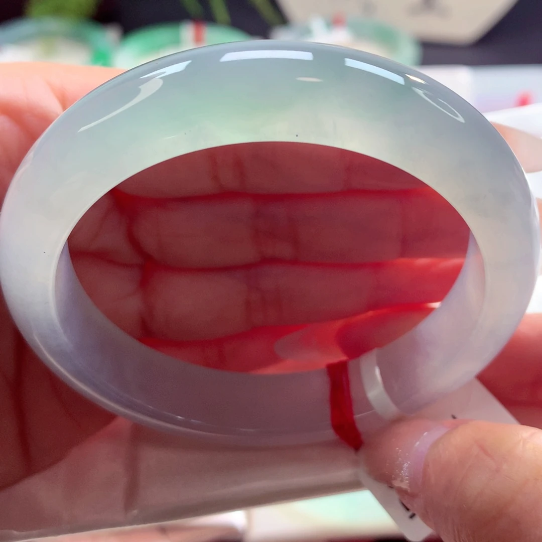 未镶嵌手镯翡翠上新冰种57正圈（55号）