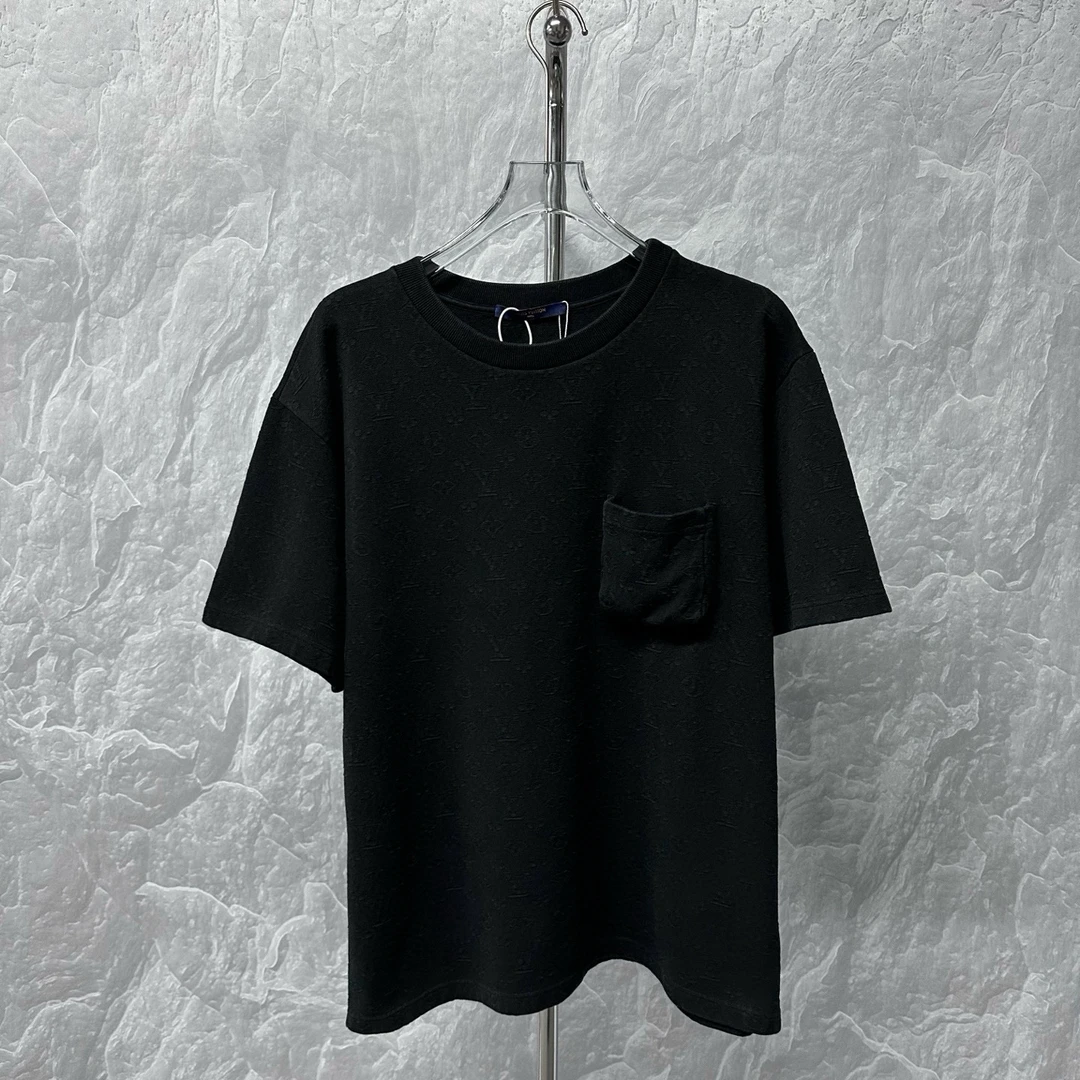 未使用 LouisVuitton/路易威登 SS24满印暗纹口袋短袖 L码D17297