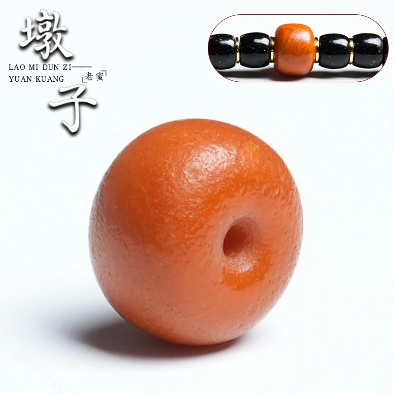 原矿老蜜蜡单珠蜜蜡墩子琥珀蜜蜡厚面包圈饼子顶珠猴头配饰多样性