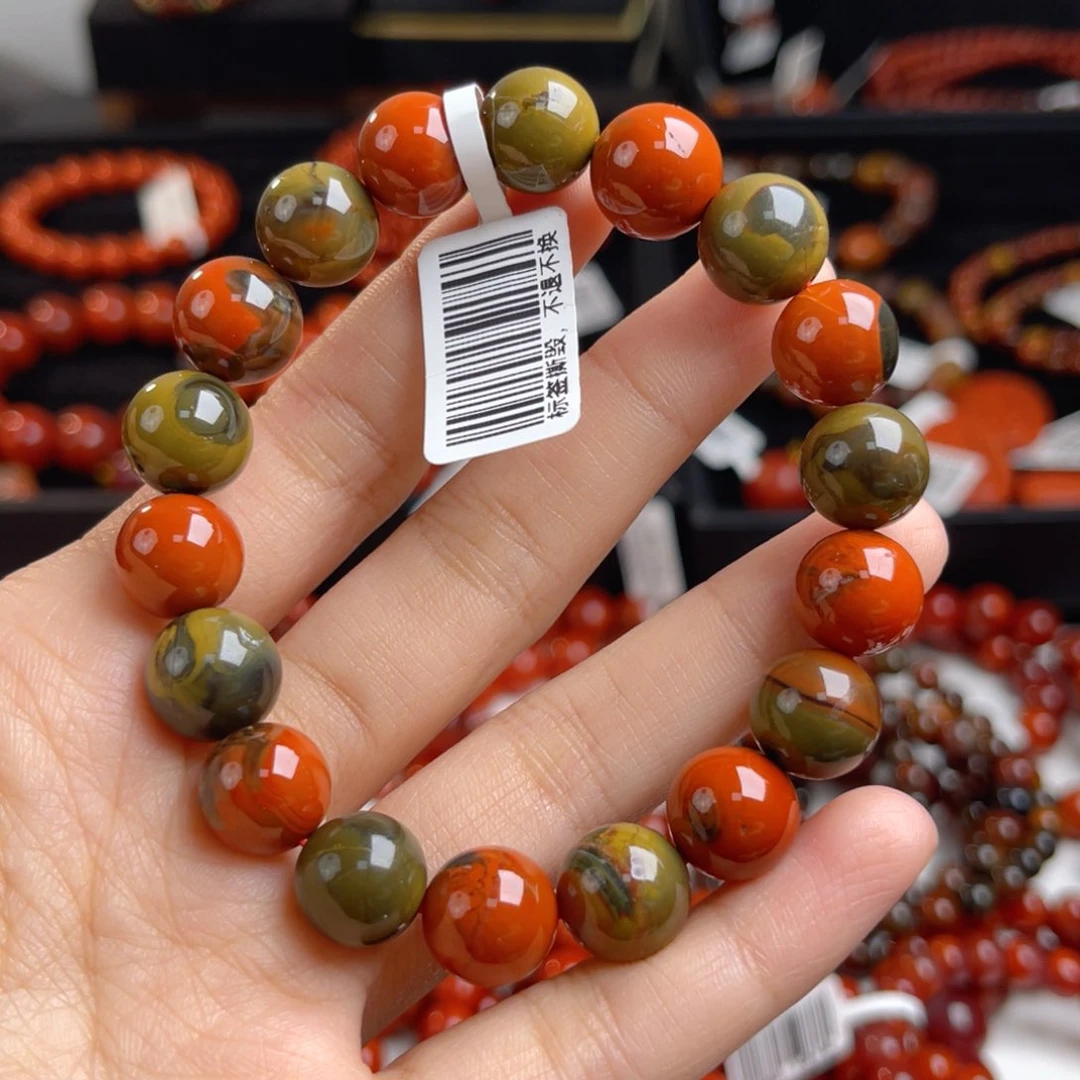 未镶嵌大山包浆11m南红玛瑙