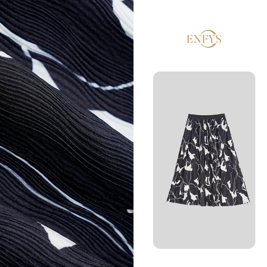 印花半裙气质遮胯中腰显瘦伞裙小个子中长裙SX064-SX-25-0-552