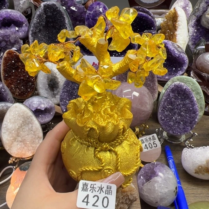 水晶摆件未镶嵌水晶韩****y420