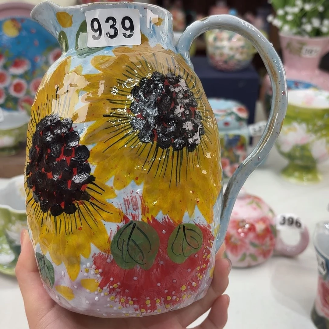 景德镇手绘高温釉下彩陶瓷茶具