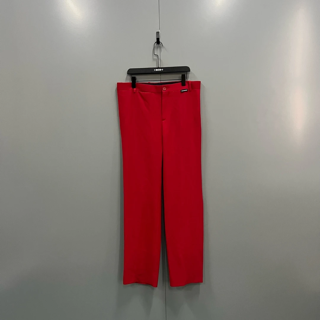 99新 Balenciaga/巴黎世家 h913 红色标签logo长裤 54码 012490