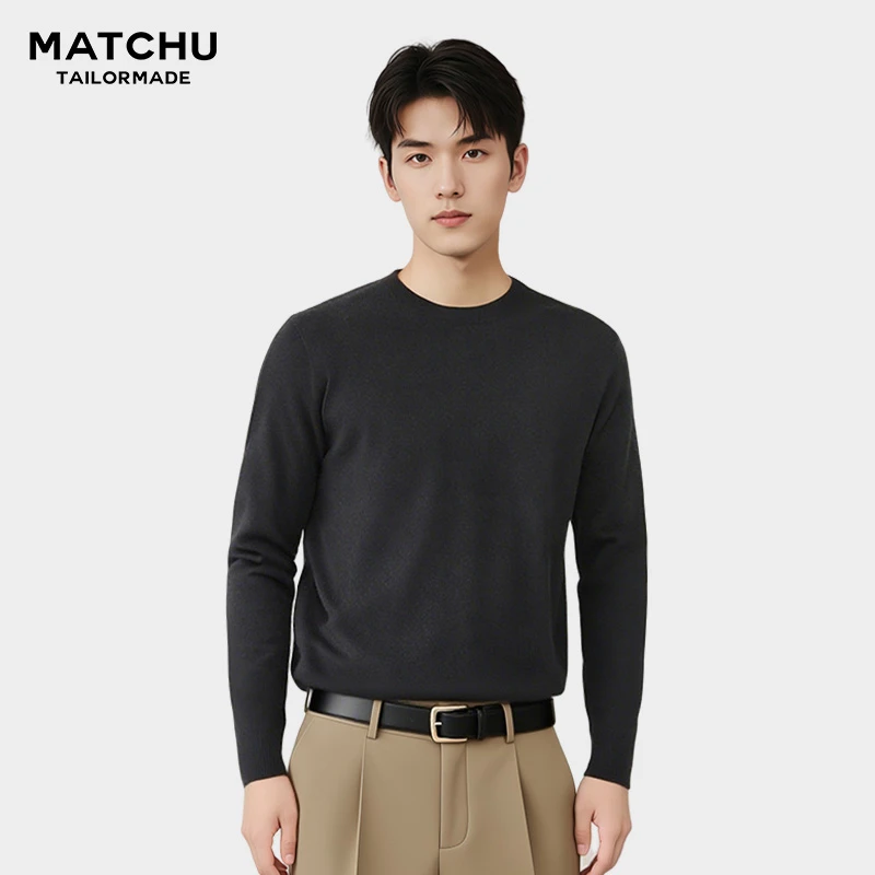 【标品】羊绒羊毛保暖圆领经典毛衫秋季羊毛衫-ZB